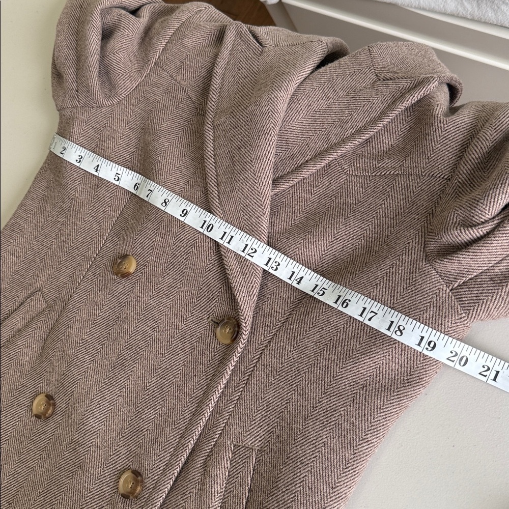 Levi’s Blair Western Coat Wool Blend Herringbone Tan Size XS New With Tags - Picture 10 of 16